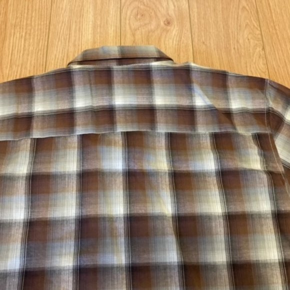 Men's Molokai Western Plaid Short Sleeve Shirt Size M - Picture 9 of 9
